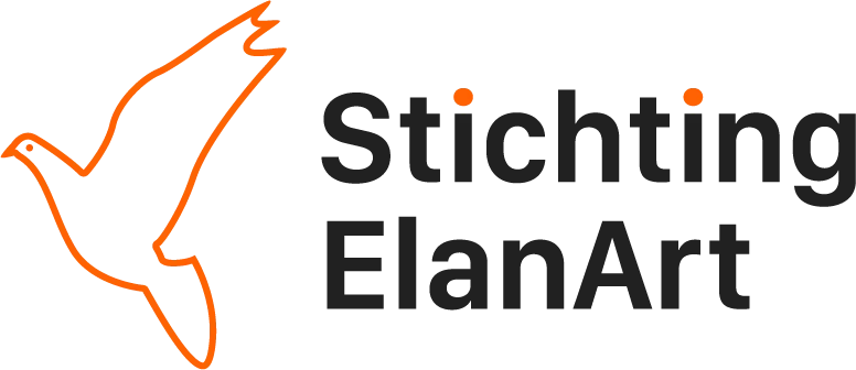Stichting ElanArt logo — kleur op lichte achtergrond
